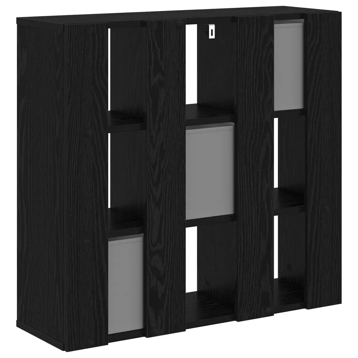 Sideboard with Drawer Black Oak Modern Buffet Cabinet Storage Furniture Living