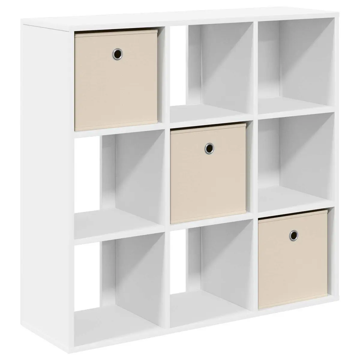 Sideboard Modern Recessed Handle White 88.5 x 29 x 84.5 cm