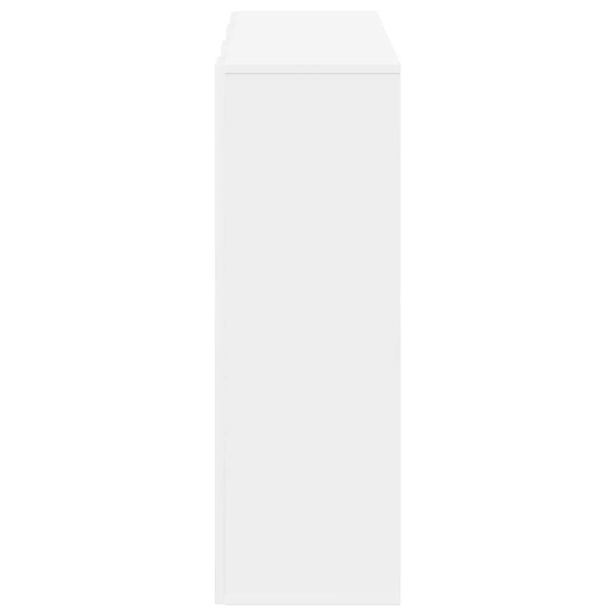 Sideboard Modern Recessed Handle White 88.5 x 29 x 84.5 cm