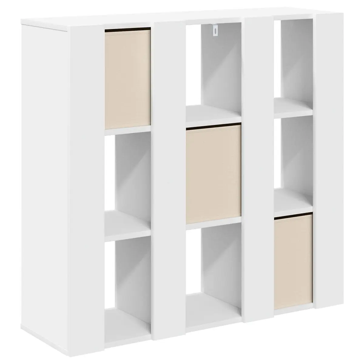 Sideboard Modern Recessed Handle White 88.5 x 29 x 84.5 cm