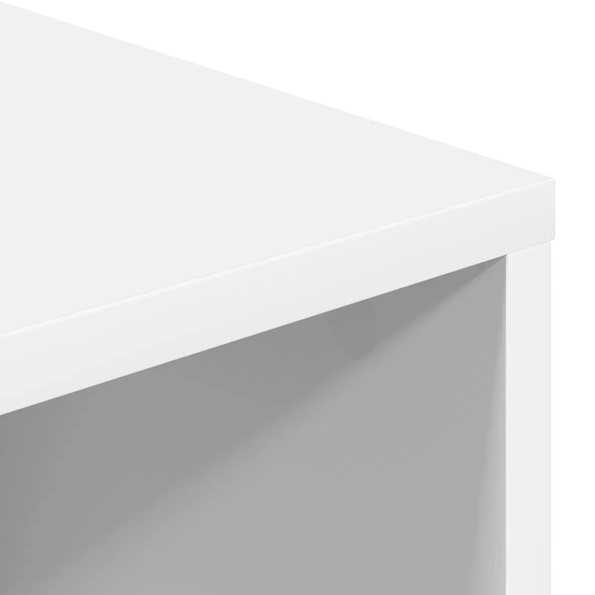 Sideboard Modern Recessed Handle White 88.5 x 29 x 84.5 cm