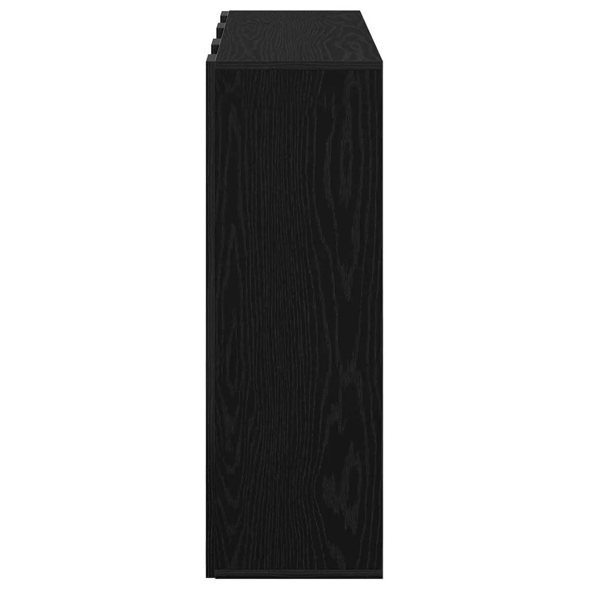Sideboard with Drawer Black Oak Engineered Wood Storage Cabinet 88.5 x 29