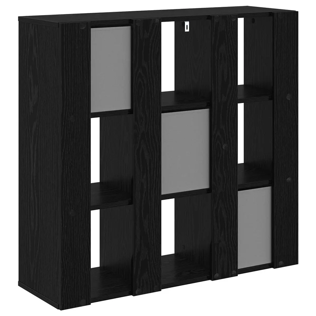 Sideboard with Drawer Black Oak Engineered Wood Storage Cabinet 88.5 x 29