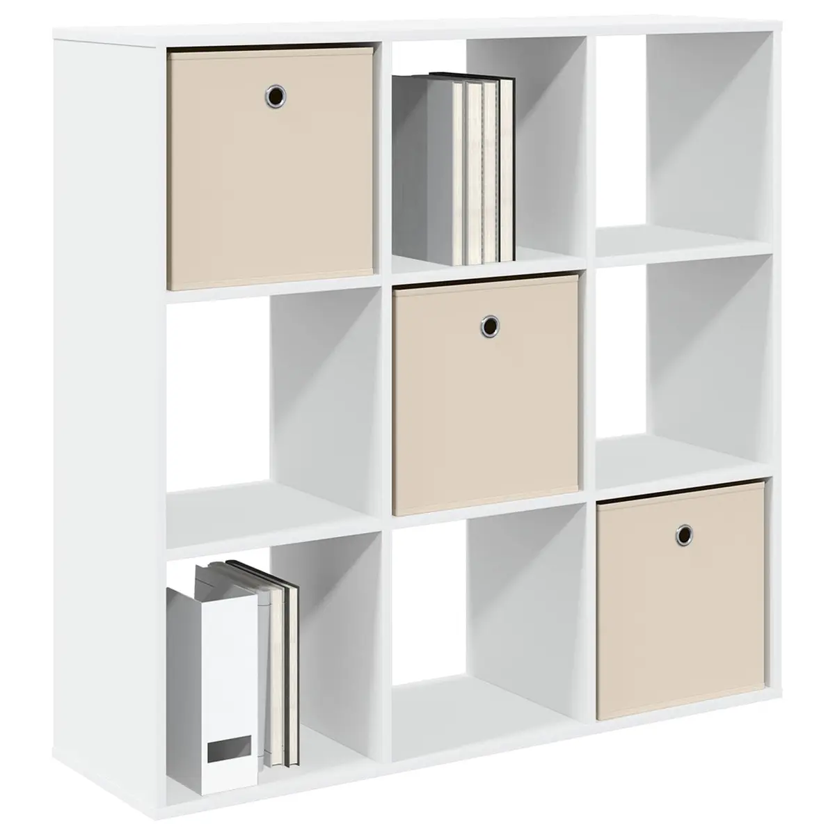 Sideboard White Modern Storage Cabinet 102x31x99.5 cm