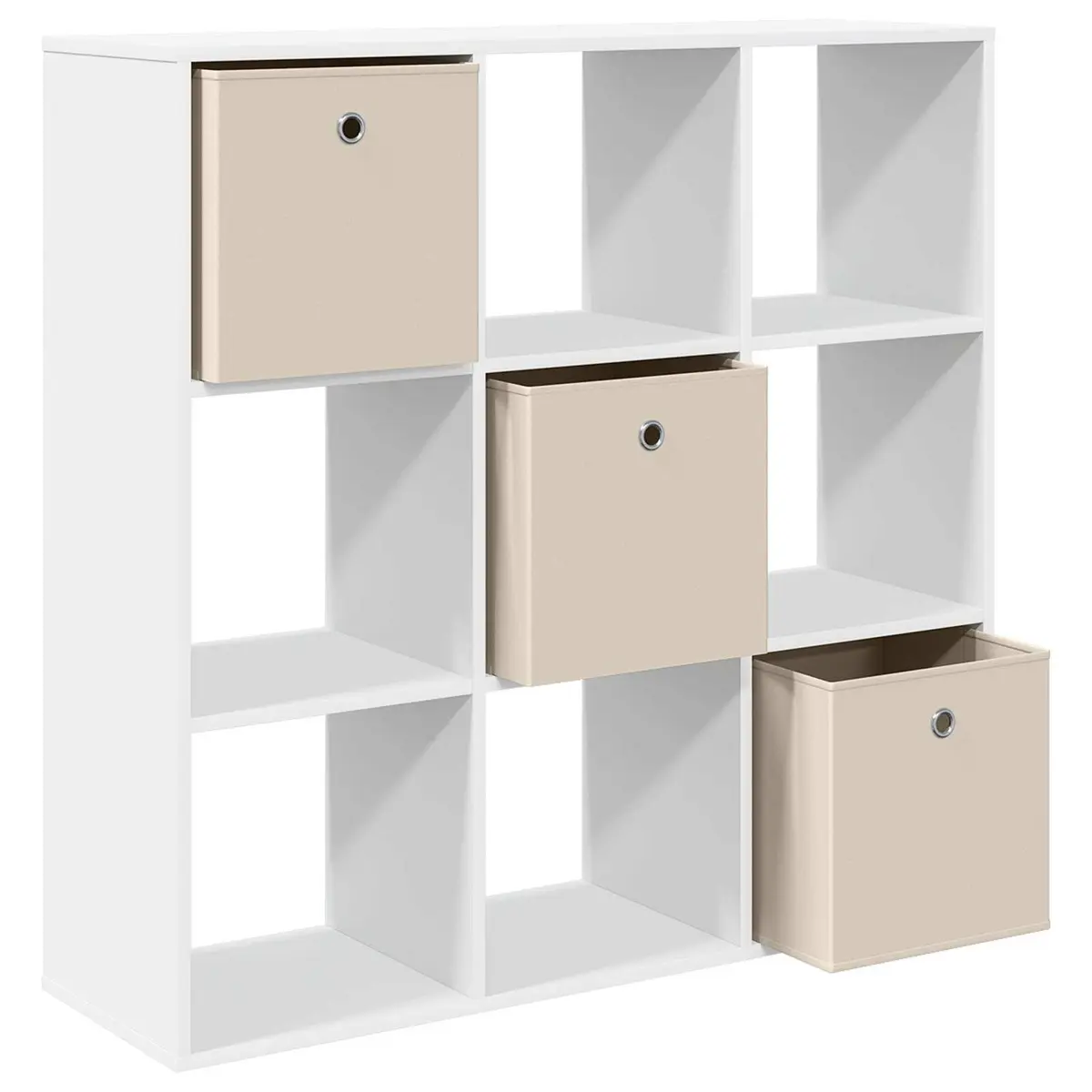 Sideboard White Modern Storage Cabinet 102x31x99.5 cm