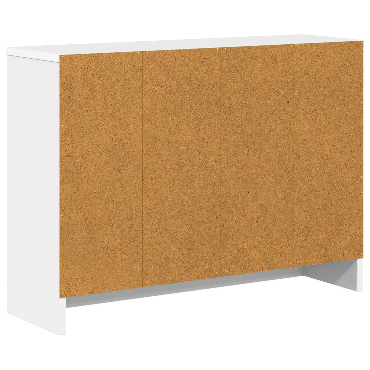 White Sideboard Storage Cabinet Modern Freestanding Engineered Wood 73.5 x 22.5 x 53.5 cm