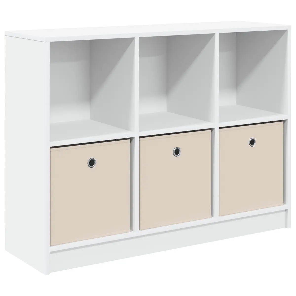 White Sideboard Modern Storage Cabinet 102 x 32 x 73.5 cm