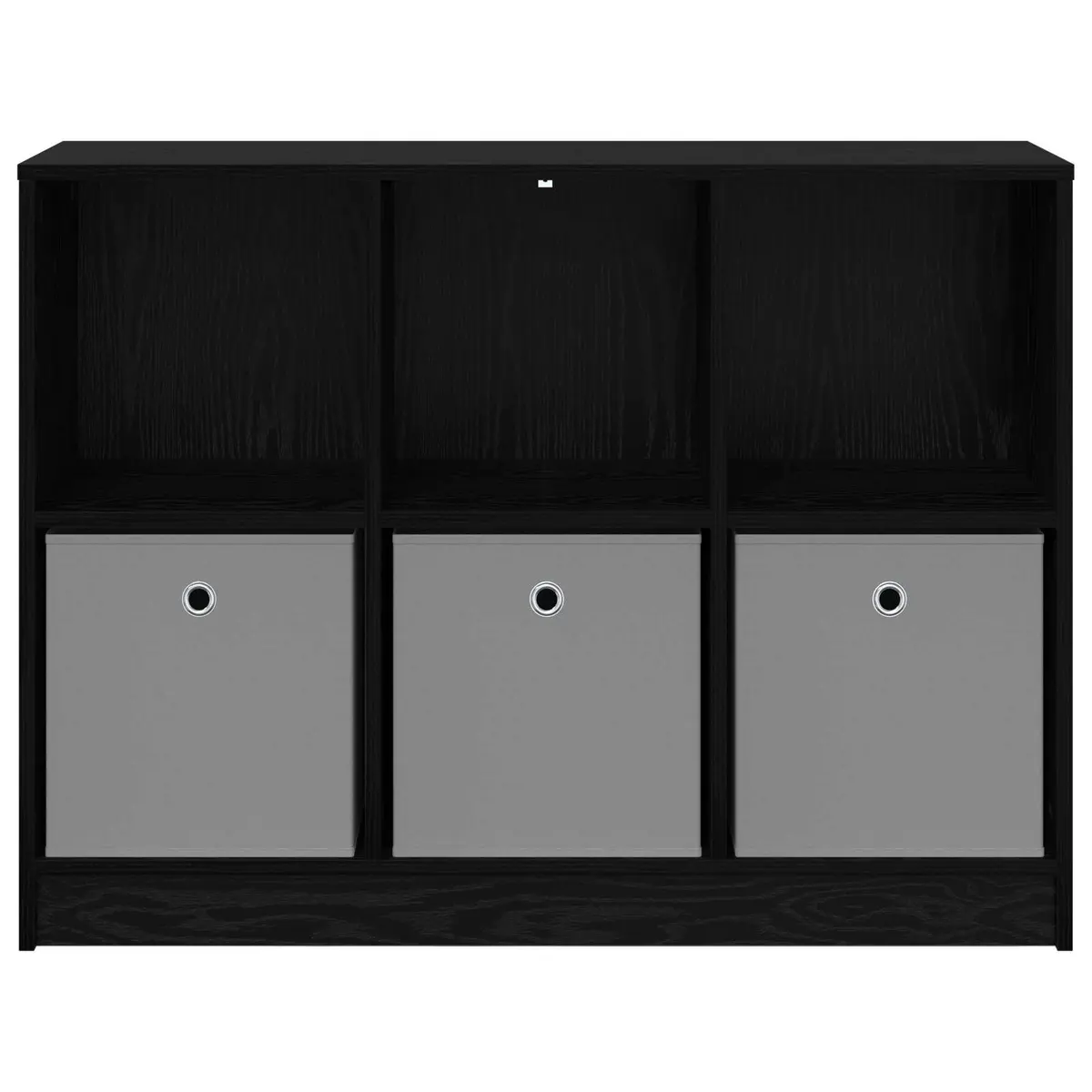 Sideboard Storage Cabinet Black Oak Modern Living Room Furniture with Shelving