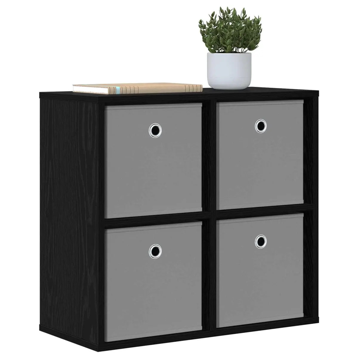 Sideboard with Drawer Black Oak Storage Cabinet Living Room Furniture