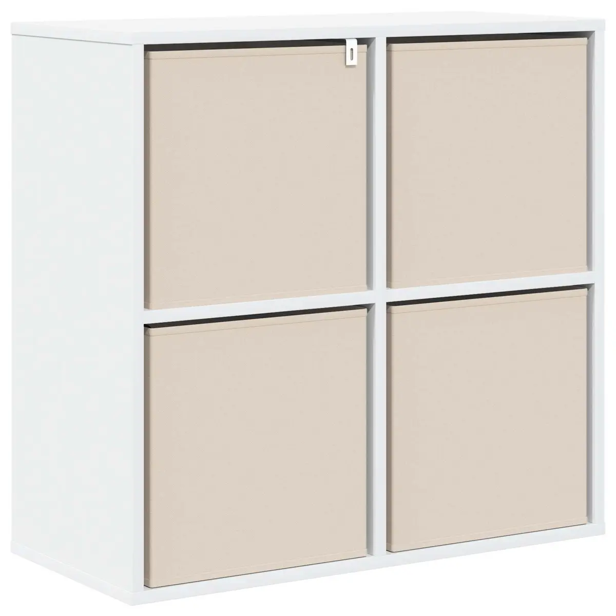 White Sideboard with Drawer Modern Storage Cabinet Living Room Furniture 68.5cm