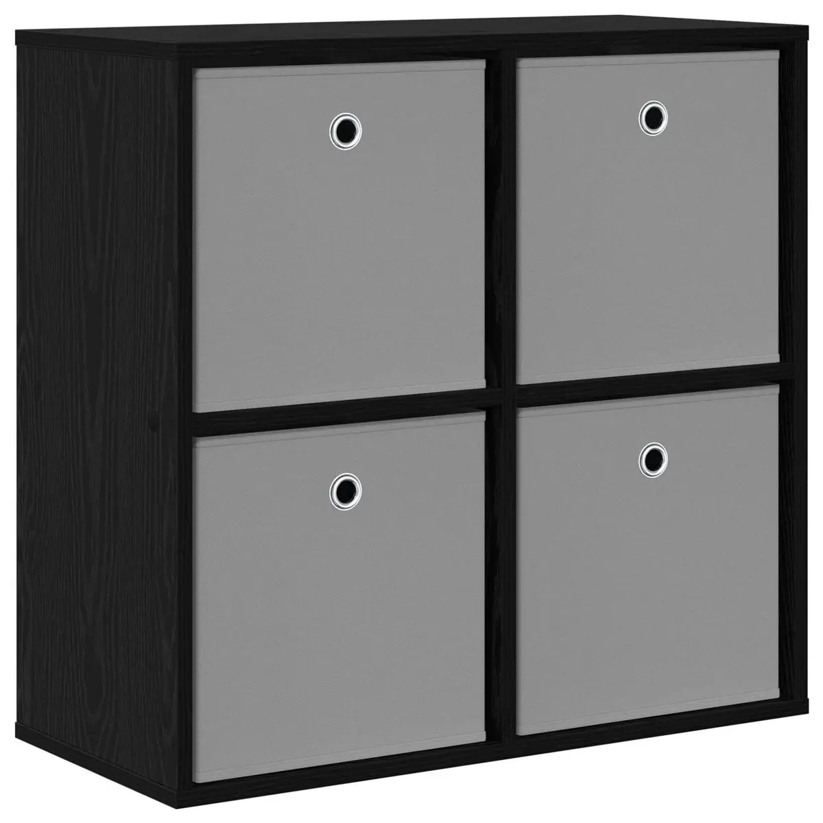 Sideboard with Drawer Black Storage Cabinet Modern Living Room Buffet Shelves
