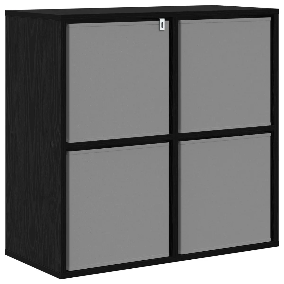Sideboard with Drawer Black Storage Cabinet Modern Living Room Buffet Shelves