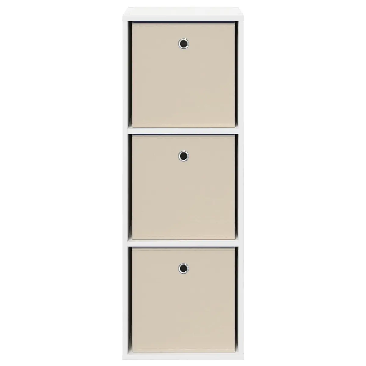 White Sideboard Modern Storage Cabinet 35 x 32 x 99.5 cm