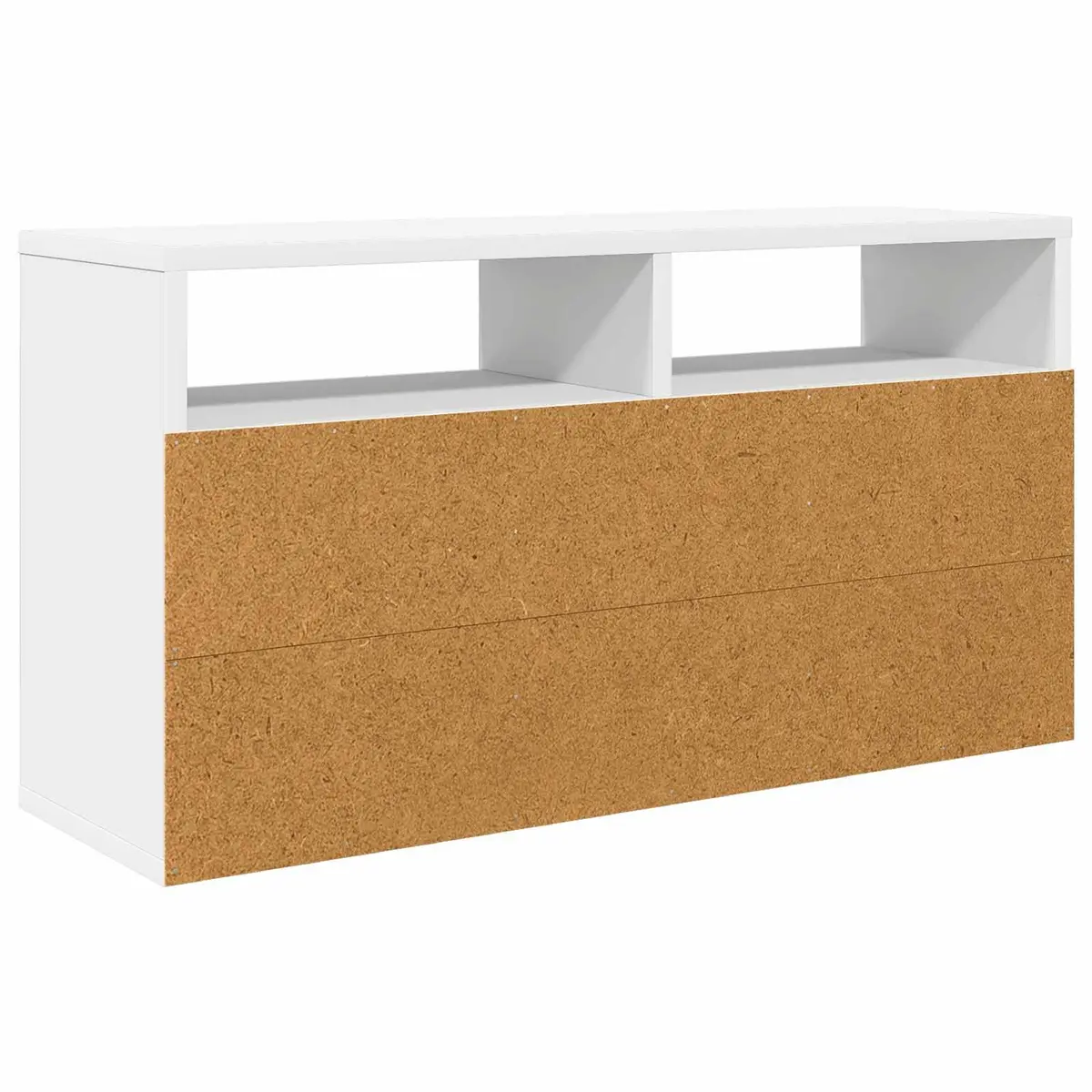 White Lowboard TV Unit Modern Living Room Storage Furniture 72cm
