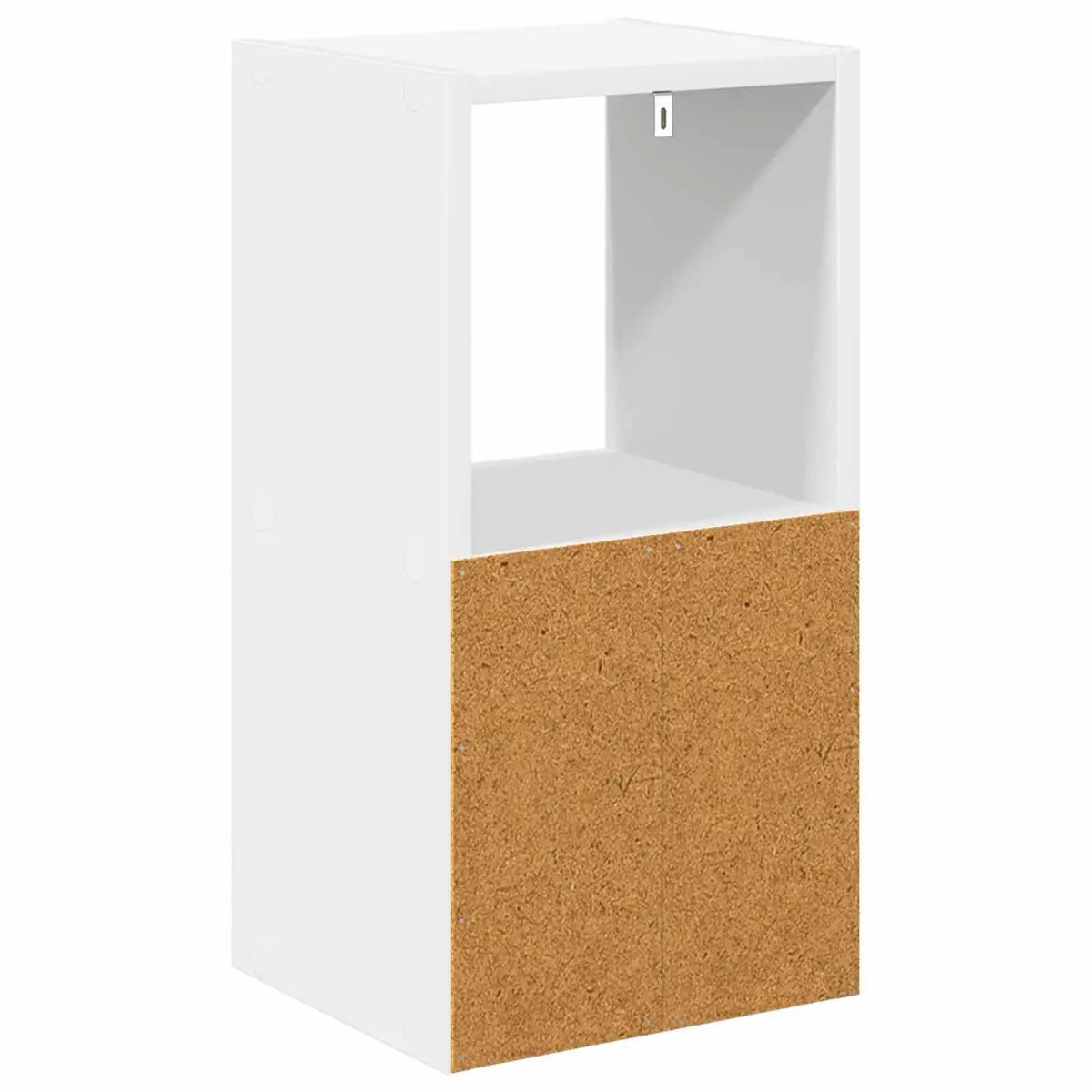 Bedside Table 2 pcs White 25.5 x 22 x 49.5 cm Engineered Wood Modern Nightstand