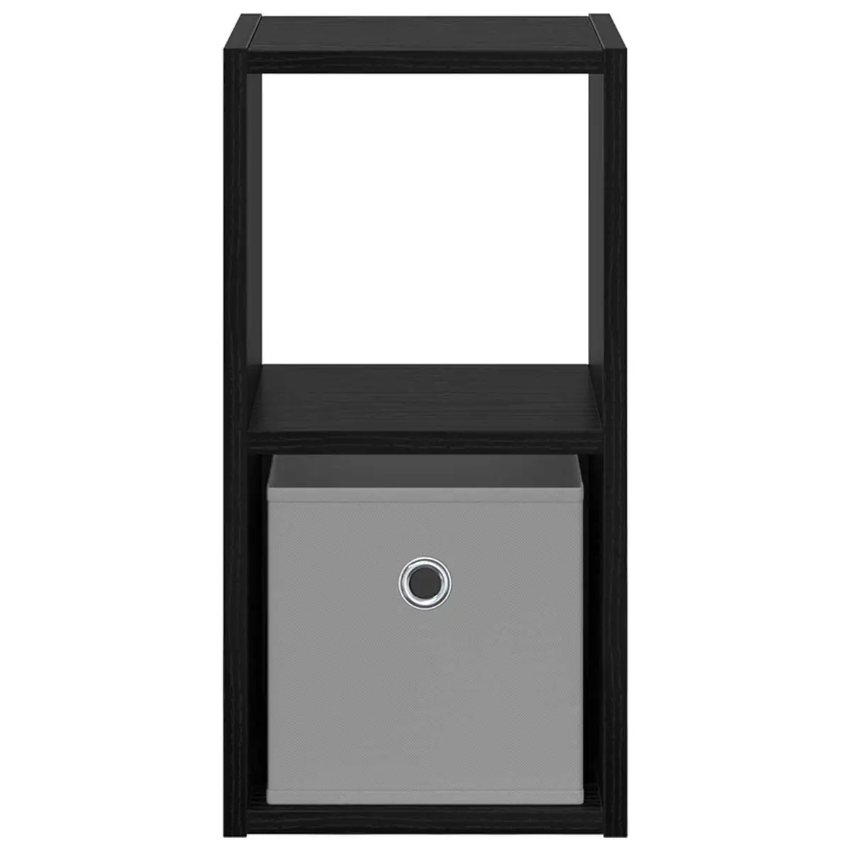 Black Bedside Table with Drawer for Easy Access