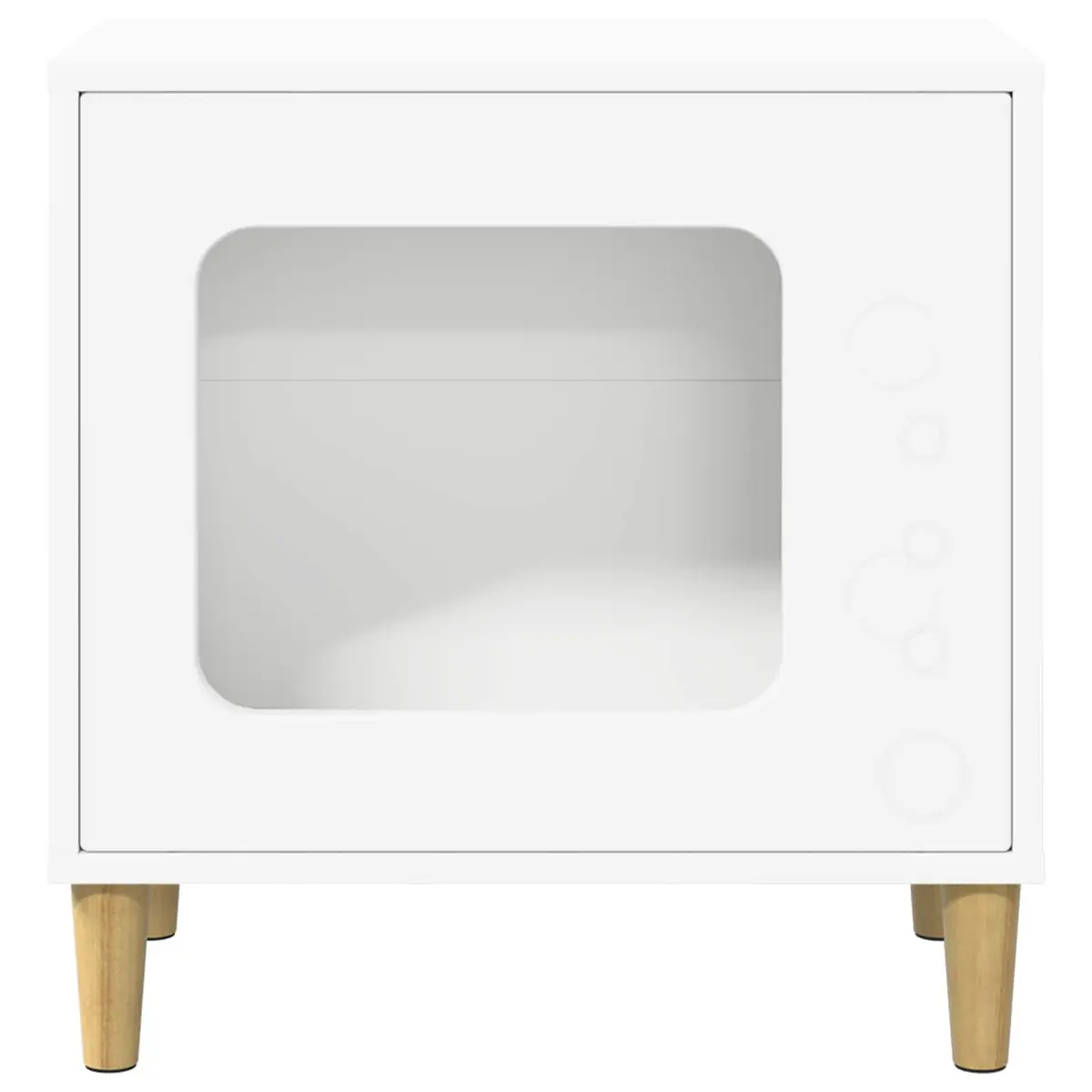 Cat House Modern White Engineered Wood 51x30x52cm