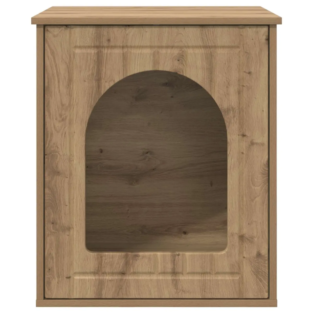 Cat House Modern Design Brown Engineered Wood Indoor Pet Furniture 53x52x62cm
