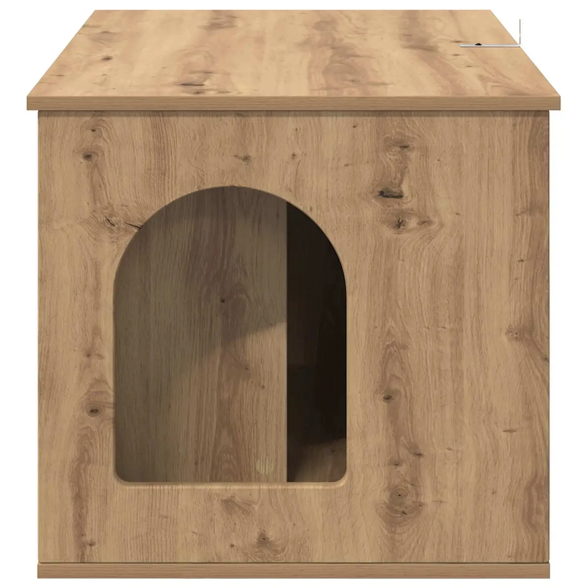 Cat House Modern Hideout Indoor Pet Furniture Brown Engineered Wood 85x55x50cm