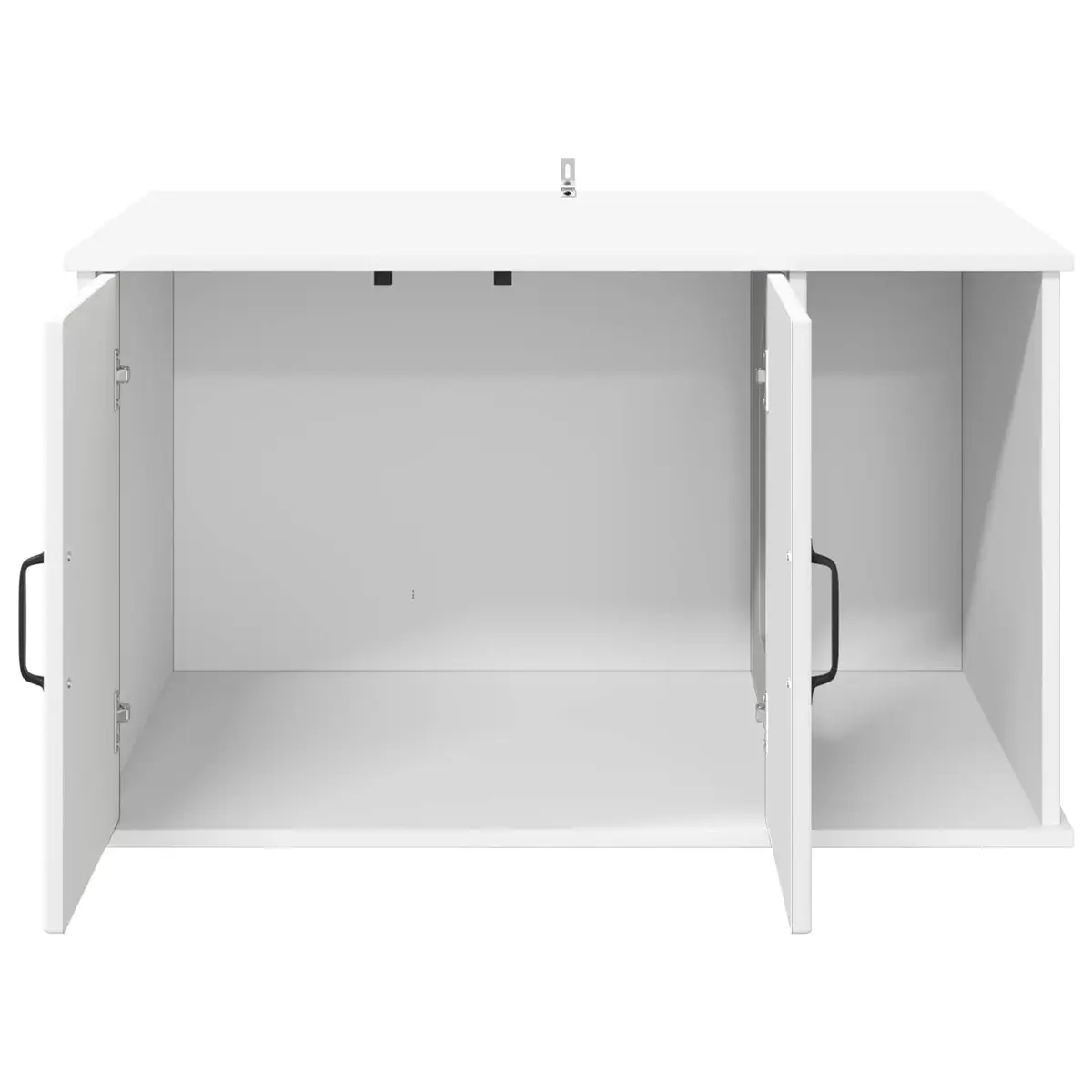 Cat House Modern Design White Engineered Wood Indoor Pet Furniture Retreat
