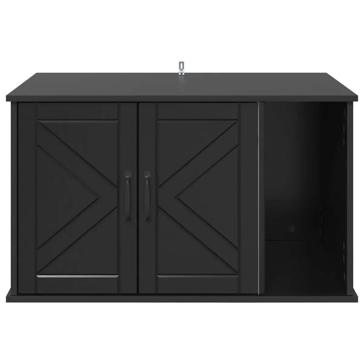 Cat House Modern Rectangular Black Engineered Wood Indoor Furniture