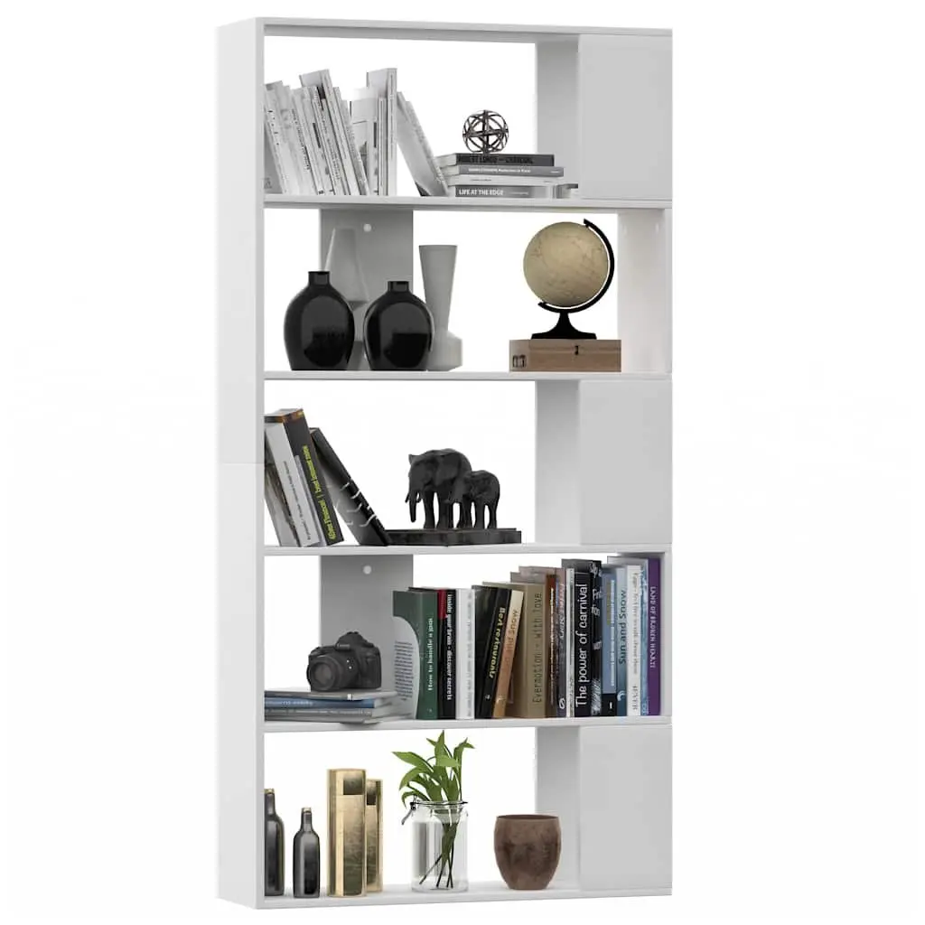 Book Cabinet Room Divider White 80x24x159 cm Shelving Unit Storage