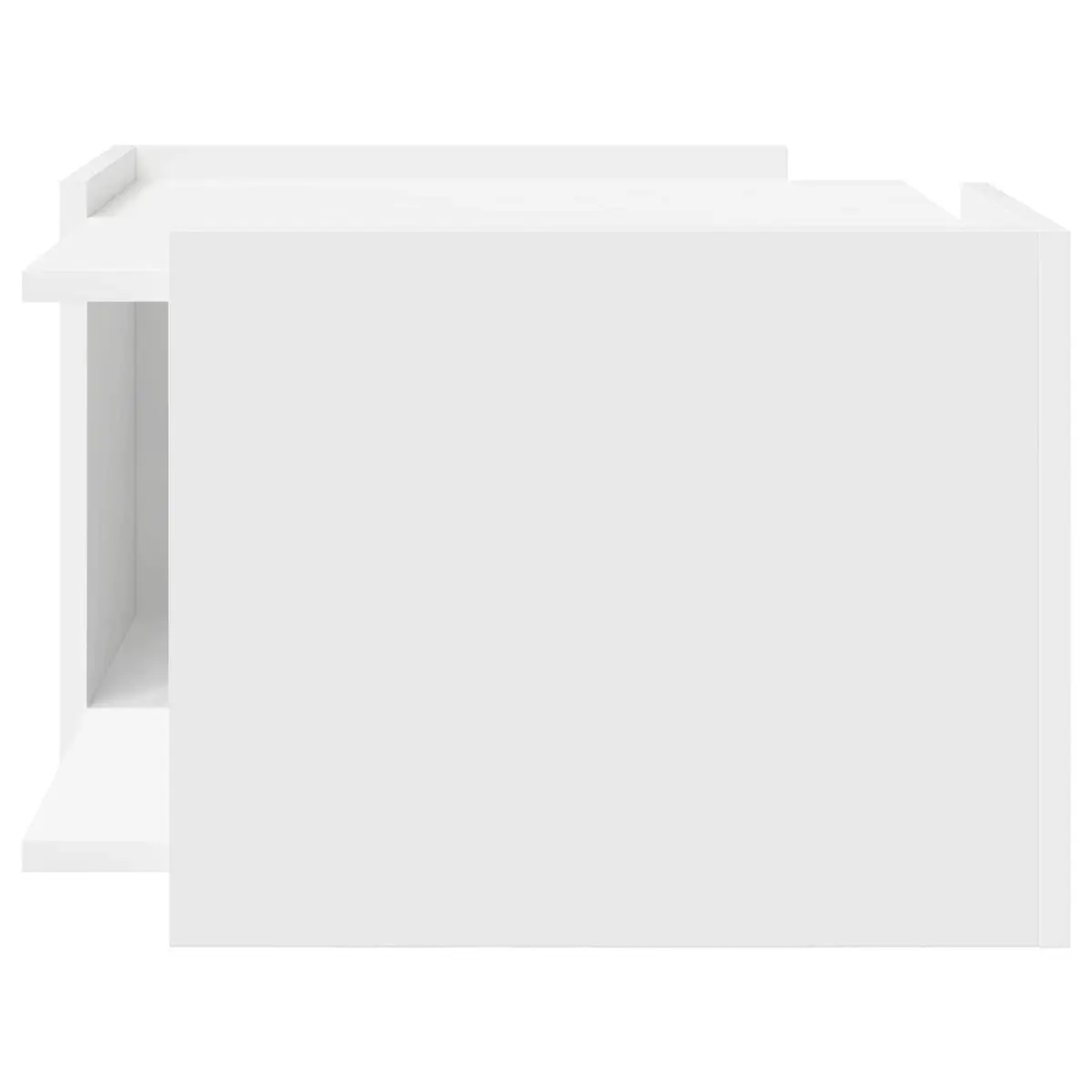 Coffee Table Modern Storage White 50.5 x 50 x 33 cm