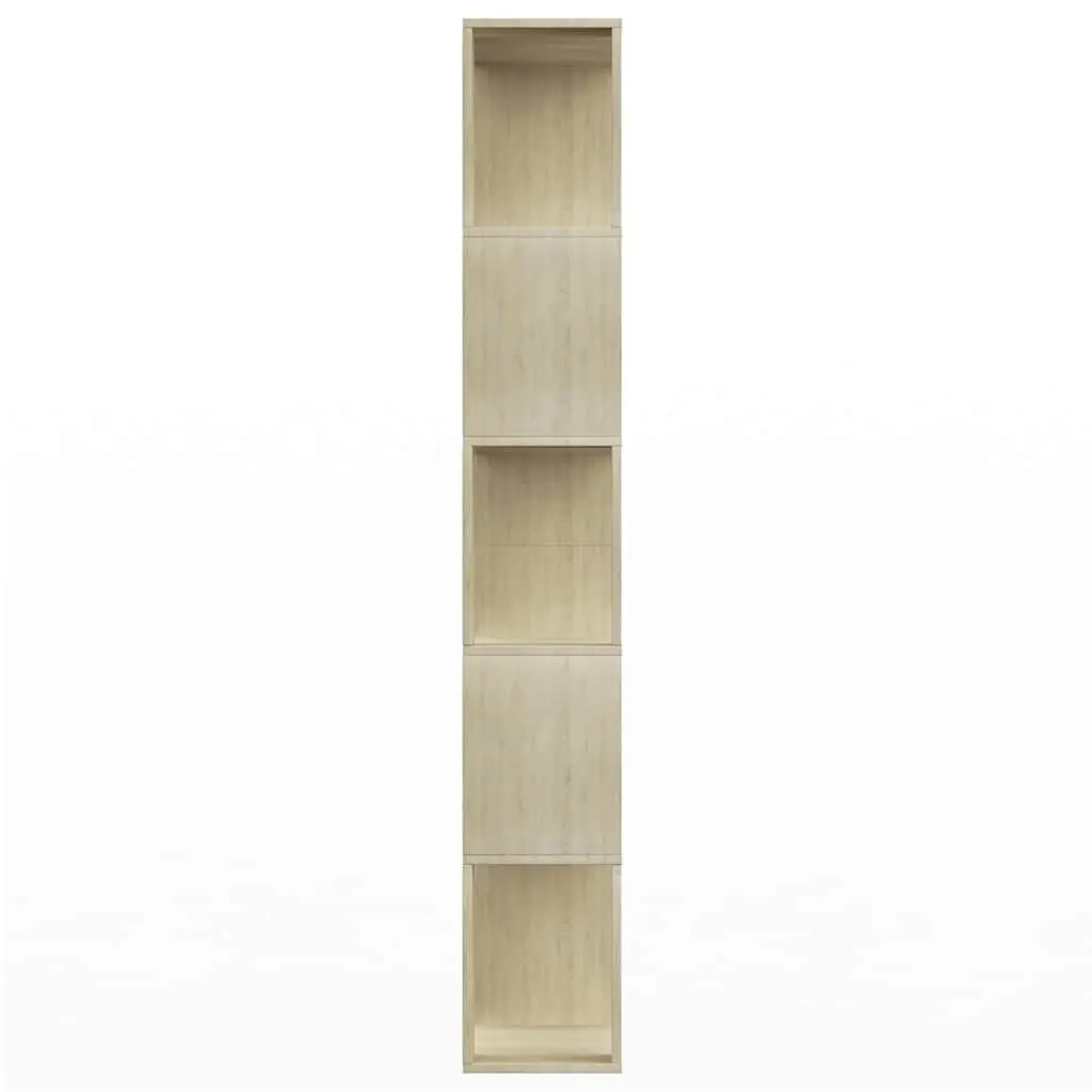 Book Cabinet Room Divider Engineered Wood Brown 80x24x159cm Shelving Storage