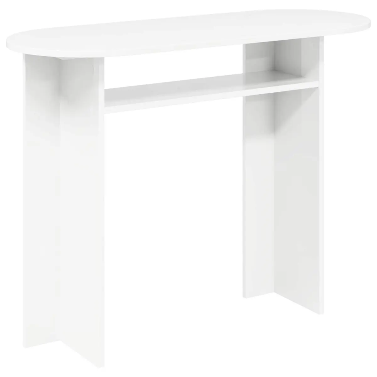 Console Table White Modern Accent 100cm