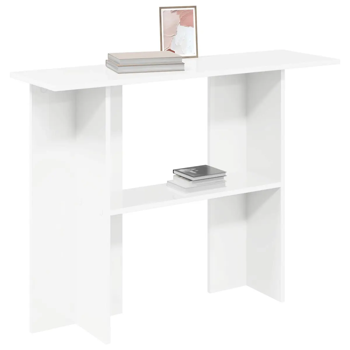 Console Table White Engineered Wood 100x30x75cm
