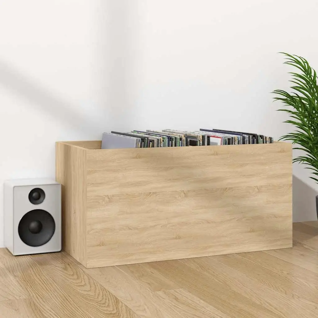 Vinyl Storage Box Open Top Sonoma Oak 71x34x36cm