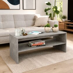 Your New Grey Coffee Table with Open Shelf