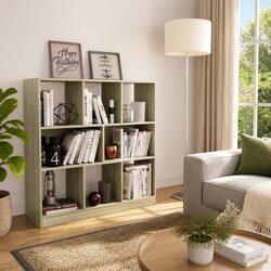 Your Ideal Book Cabinet: Sonoma Oak with 8 Compartments