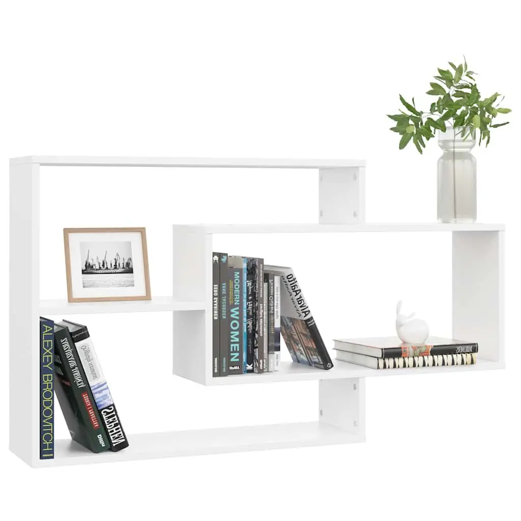 White Wall Shelves for Home Organization