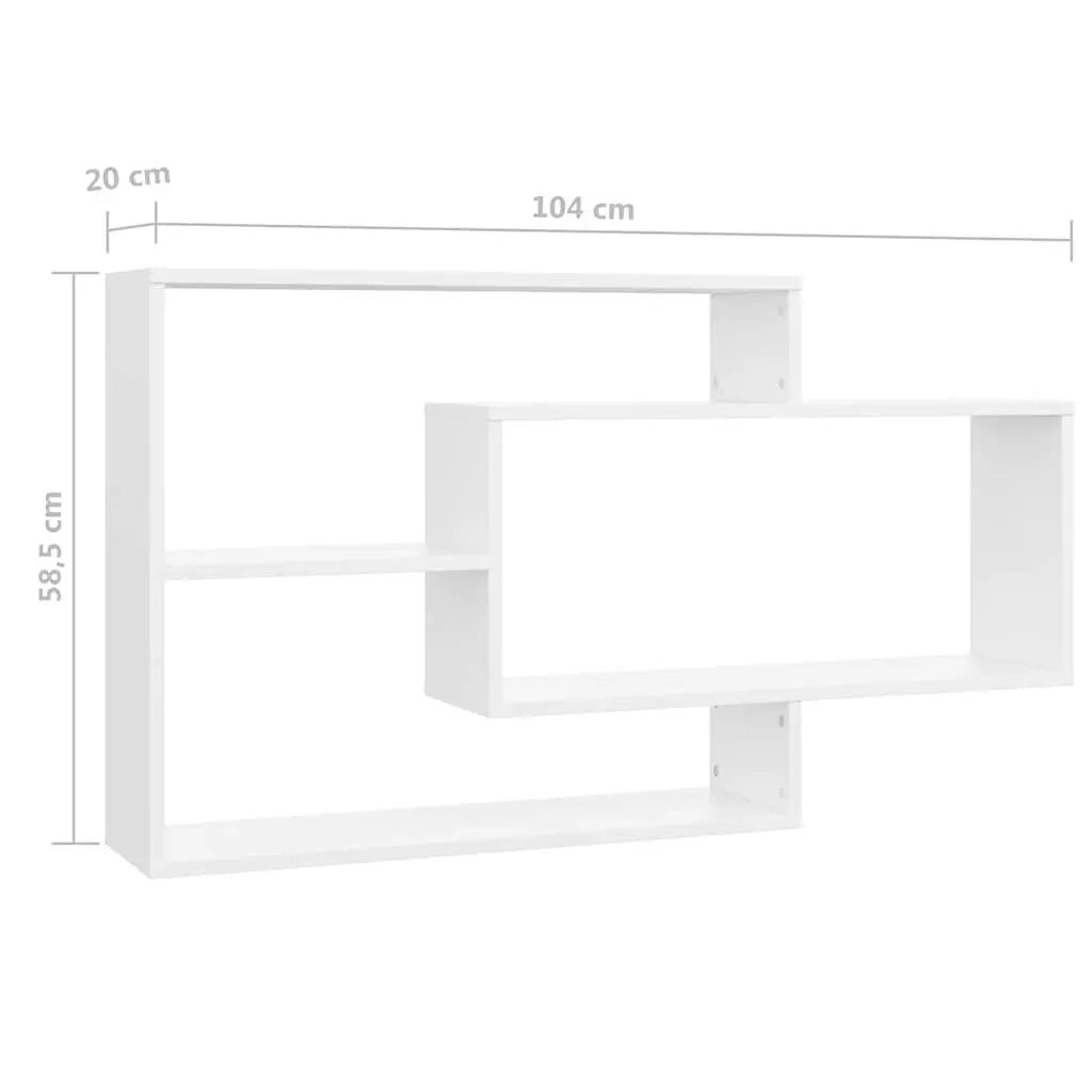 White Wall Shelves for Home Organization