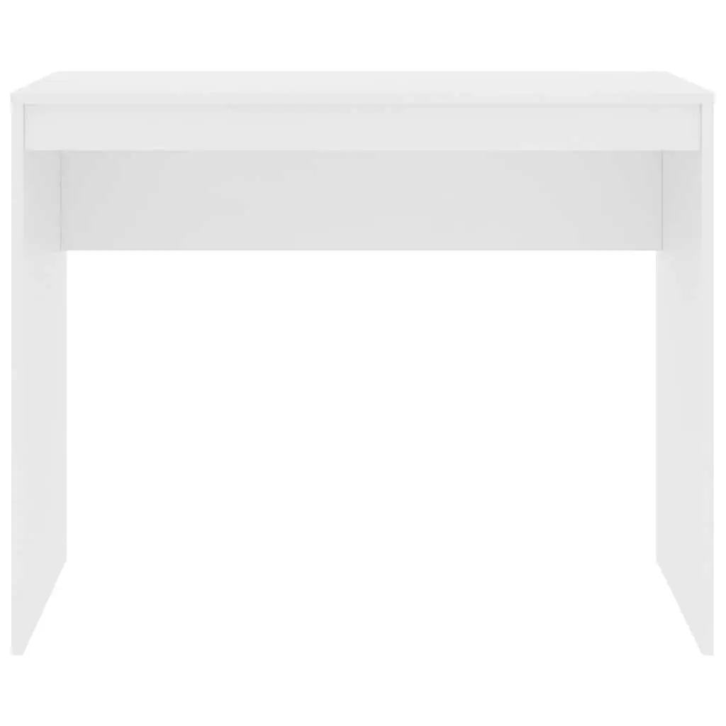 White Computer Desk 90x40x72cm Engineered Wood Home Office Study Writing Table