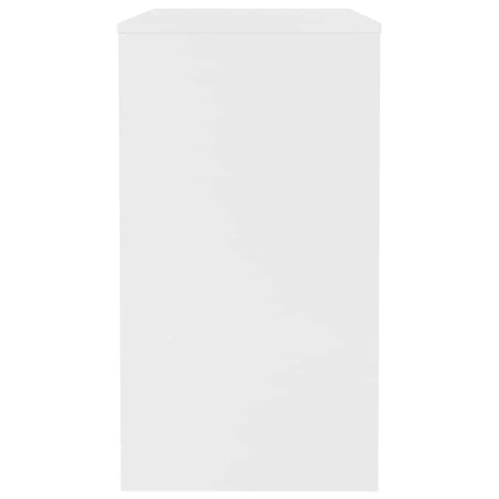 White Computer Desk 90x40x72cm Engineered Wood Home Office Study Writing Table
