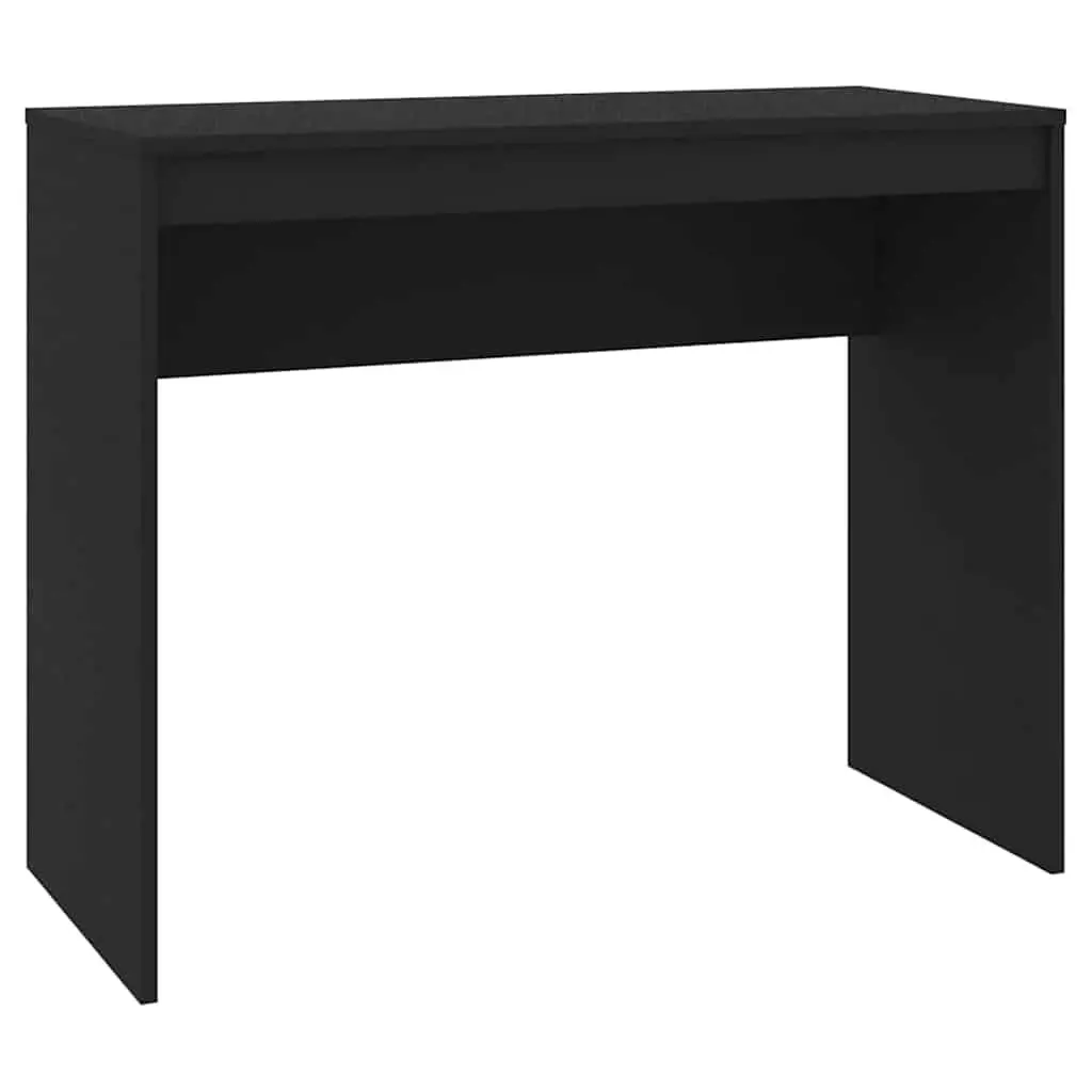 Desk Office Furniture Black Engineered Wood Computer Workstation Study Table
