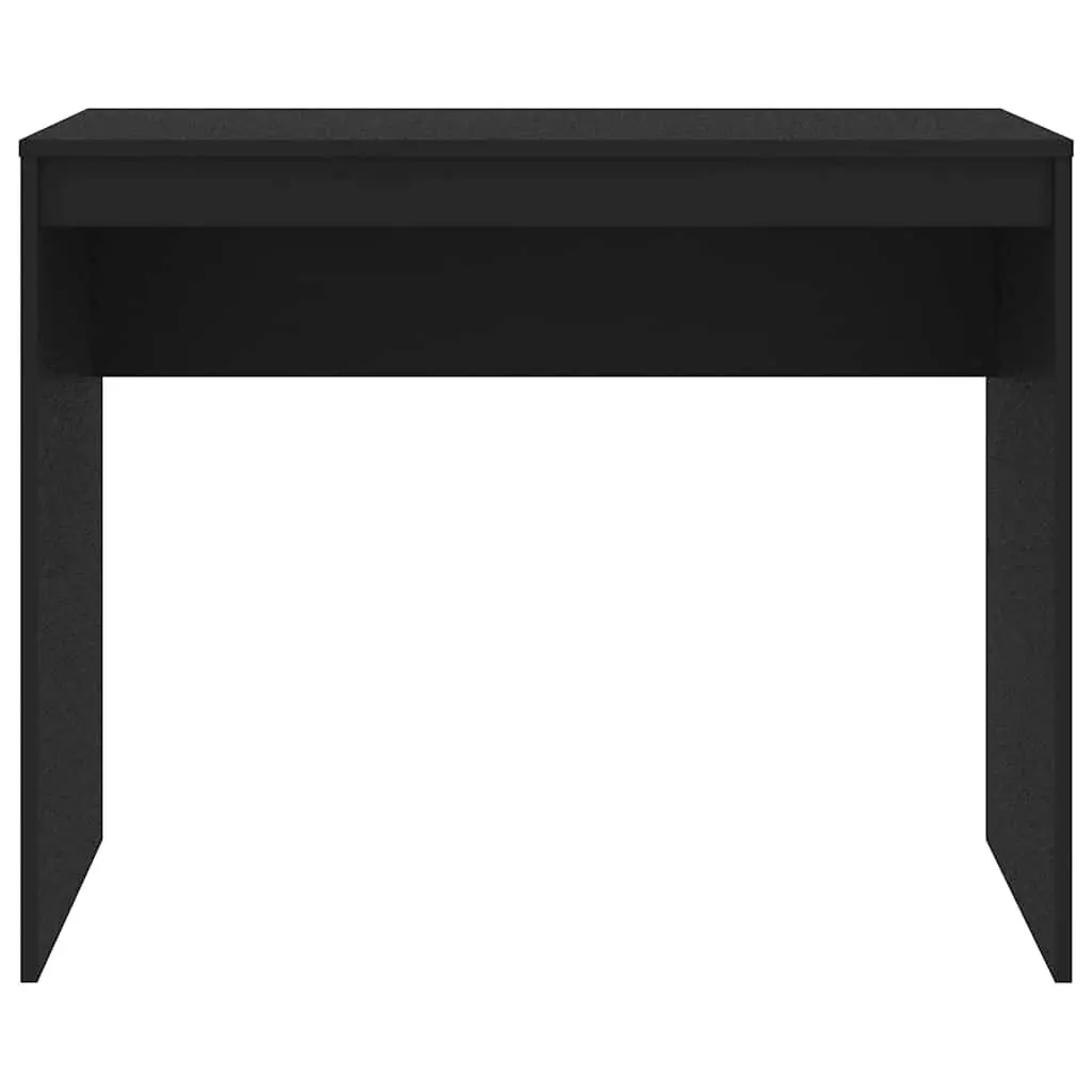 Desk Office Furniture Black Engineered Wood Computer Workstation Study Table