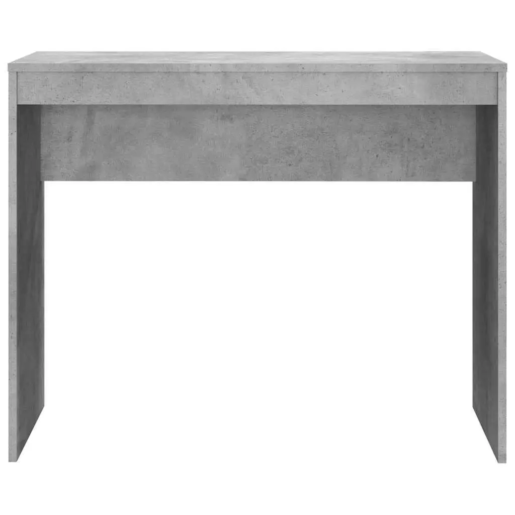 Engineered Wood Office Desk Grey Compact 90x40x72 cm Modern Study Work Table