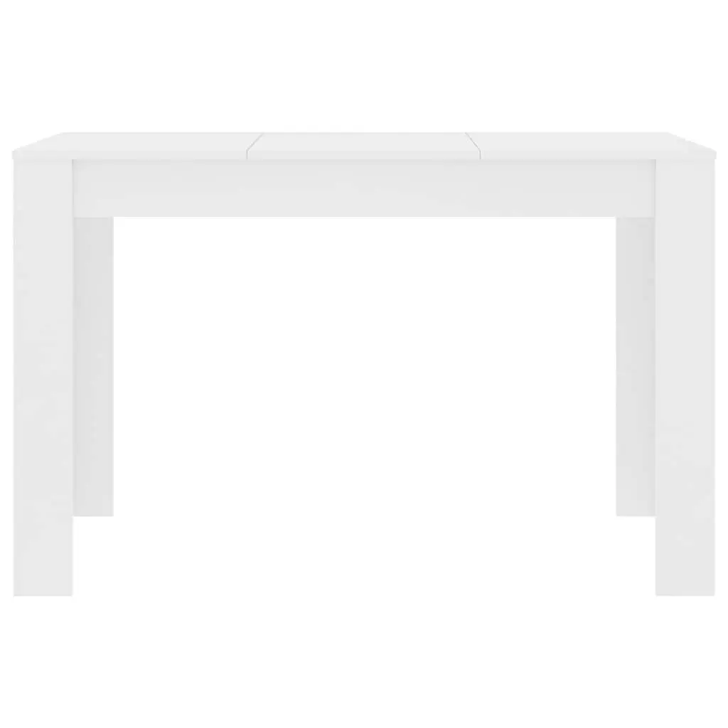 Dining Table Engineered Wood White 120x60x76 cm