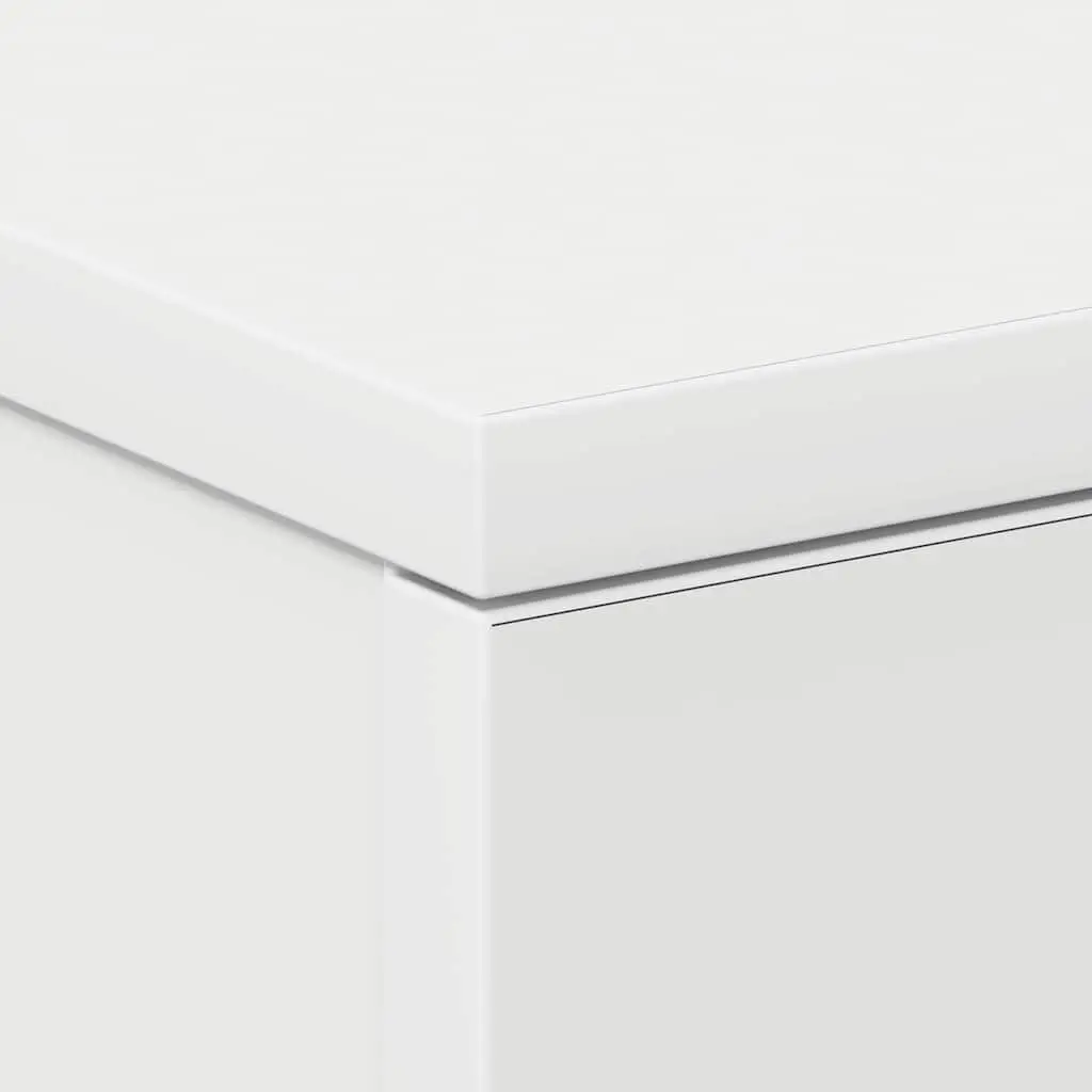 Bedside Cabinet White Nightstand 3 Drawer Storage Table