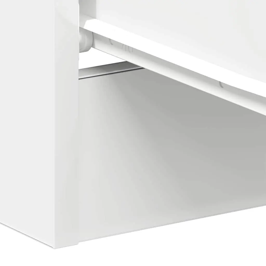 Bedside Cabinet White Nightstand 3 Drawer Storage Table