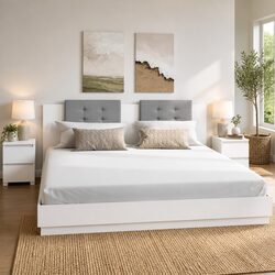 Find Comfort with 2 White Bedside Cabinets for Your Home
