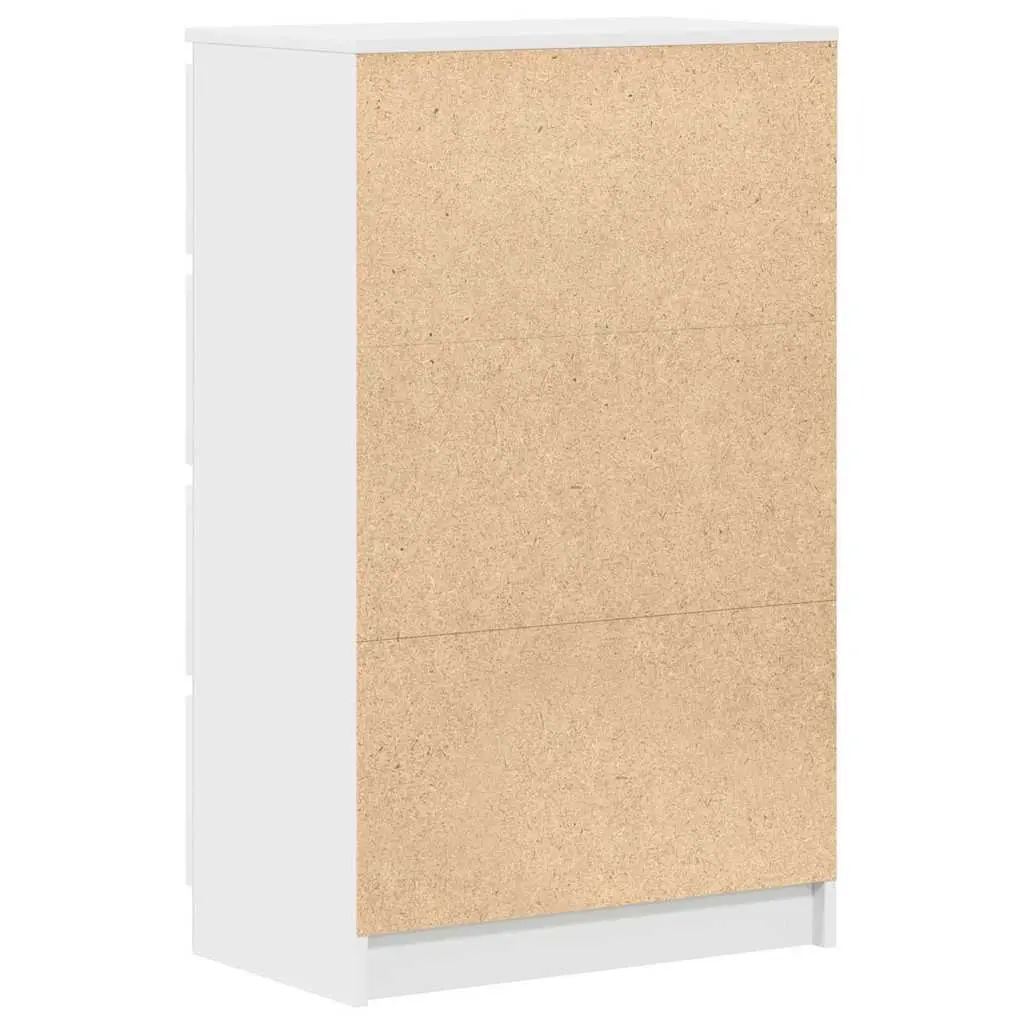 Sideboard White Storage Cabinet Engineered Wood 60 cm Width