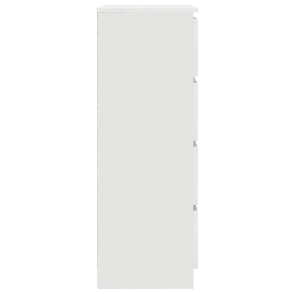 Sideboard White Storage Cabinet Engineered Wood 60 cm Width