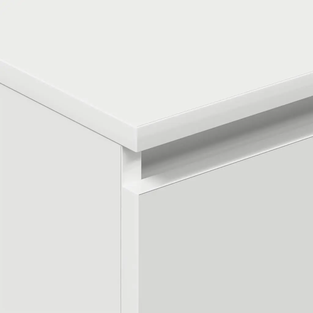 Sideboard White Storage Cabinet Engineered Wood 60 cm Width