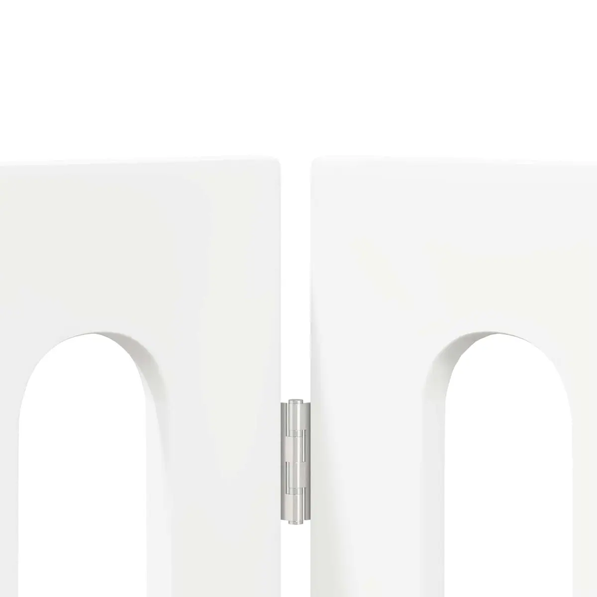 Folding Pet Fence Indoor Dog Barrier 2 pcs White 100.5 x 38 x 70 cm