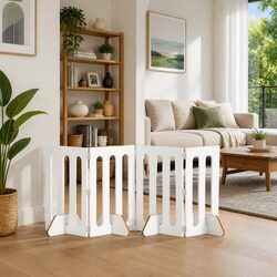 Your Ideal 4-Panel Indoor Pet Fence in White