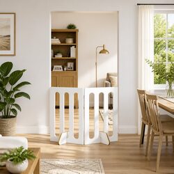 Friendly 2-Panel Folding Pet Fence for Indoor Use